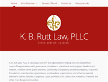 Tablet Screenshot of kbruttlaw.com